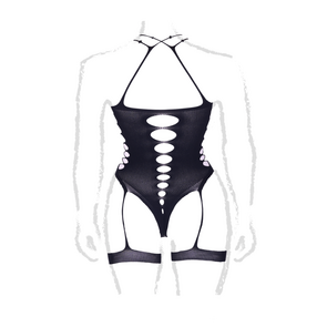 Metis XVI - Body met Jarretels en Kruisling - Plus Size