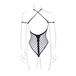 Leda XIII - Body met Kruzige Halslijn en Off Shoulder Bandjes - Plus Size