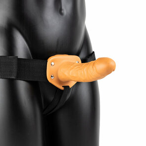 Trillende Holle Strap-On zonder Ballen - 6 / 15,5 cm
