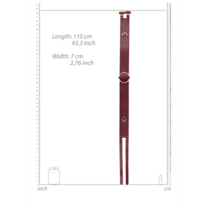 Waist Belt with Bondage Rings - L/XL