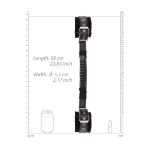 Geverbonden Lederen Handboeien met Handvat