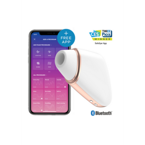 Love Triangle - Luchtpulserende Stimulator en Vibratie - Wit