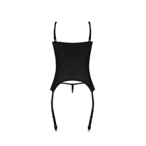 Merry Widow en G-String Set - 2X - Zwart