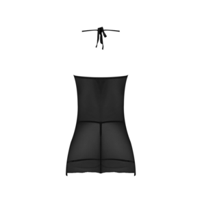 Nachtjapon en G-string Set - S/M - Zwart