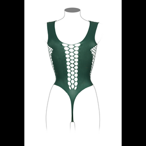 V-hals Teddy met Opaque Panels - One Size