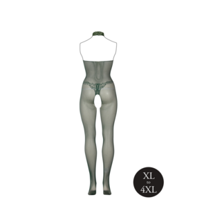 Visnet en Kant Bodystocking - Koningin Maat