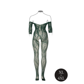 Kant Lange Mouwen Bodystocking - Koninginmaat