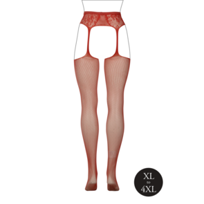 Visnet en Kant Kousenband Kousen - Koning Grootte