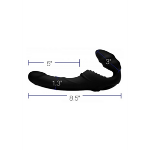 Pro Rider - Vibrerende Siliconen Strapless Strap-On met Afstandsbediening