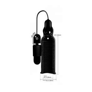 Lightning Stroke - Siliconen Stroker met Vibrerende Bullet