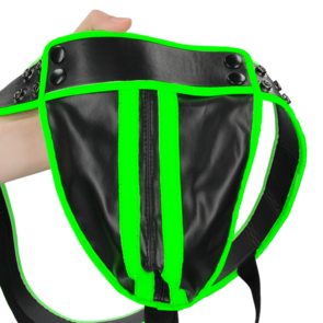 Gestreepte Jockstrap - Glow in the Dark - S/M
