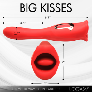 Kiss and Tell Pro - Dual-Ended Kissing Vibrator - Rood