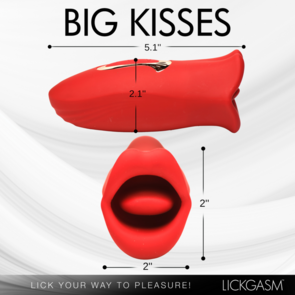 Kiss and Tell - Silicone Kissing en Vibrerende Clitorisstimulator - Rood