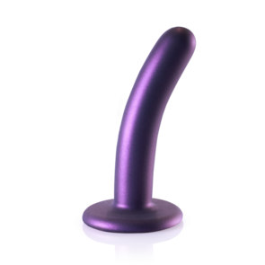 Zachte Silikon G-Spot Dildo - 5'' / 12 cm - Metallic Paars