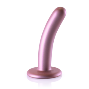 Smooth Silicone G-Spot Dildo - 5'' / 12 cm - Roségoud