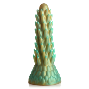 Stegosaurus - Stekelige Reptiel Silicone Dildo - Groen