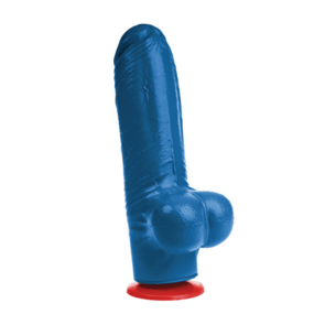 Tyr L - Realistische Dildo met Ballen - 6,3 / 16 cm - Blauw