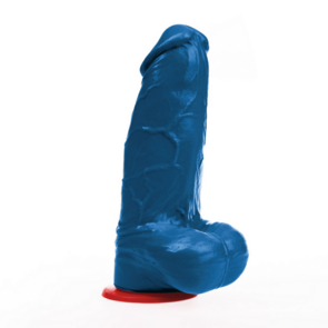 Freyr M - Realistische Dildo met Ballen - 5,9 / 15 cm - Blauw