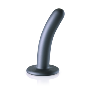Zachte Siliconen G-Spot Dildo - 5'' / 12 cm - Gunmetal