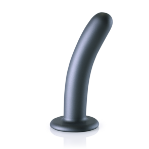 Zachte Silicone G-Spot Dildo - 6'' / 14,5 cm - Gunmetal