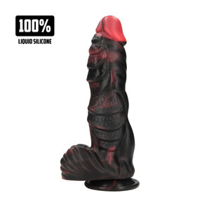 Infernal Demon - Siliconen Dildo - Rood/Zwart