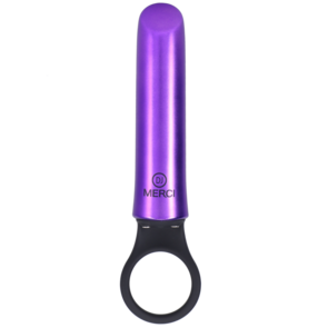 Power Play met Siliconen Grip Ring - Violet