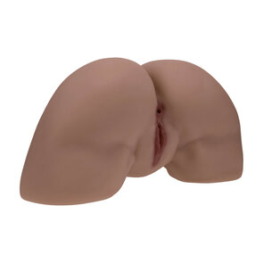 Bodyforms - Clara Vossin - Dual Entry Vibrerende Masturbator - 6,3 kg / 14,1 lbs - Bruin