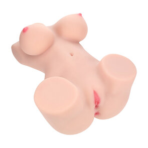 Bodyforms - Aveline Luxe - Dual Entry Vibrerende Masturbator - 14 kg / 30,9 lbs - Vlees