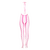 Bodystocking met Halterneck - One Size - Neon Pink