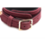 6-delige Velvet Burgundy Bondage Set met Cuffs, Collar en Belt