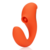 G-Spot Vibrator met Clitorale Pulse Wave - Untamed Orange