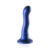 Ultra Zachte Siliconen Curve G-Spot Dildo - 7'' / 17 cm - Metallic Blauw