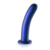 Zachte Silicone G-Spot Dildo - 7'' / 17 cm - Metallic Blauw