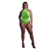 Body met Halternek - Plus Size - Neon Groen