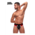Panel Thong - S/M - Zwart/rood
