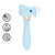 Darling - AirTap Wand Vibrator met Vijf Koppen Accessoires - Blauw