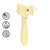Darling - AirTap Wand Vibrator met Vijf Koppen Accessoires - Geel