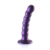 Beaded Silicone G-Spot Dildo - 5'' / 13 cm - Metallic Paars