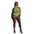 Turtle Neck en High Waist Slip - Plus Size - Neon Groen
