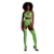 Twee Delige Set met Crop Top en Kousen - One Size - Neon Groen