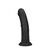 Dual Density Silicone Gebogen Realistische Dildo met Zuignap - 6 / 15,5 cm - Zwart