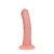 Dual Density Silicone Gebogen Realistische Dildo met Zuignap - 6 / 15,5 cm - Vlees