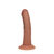 Dual Density Silicone Gebogen Realistische Dildo met Zuignap - 6 / 15,5 cm - Tan