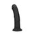 Dual Density Silicone Gebogen Realistische Dildo met Zuignap - 7 / 18,5 cm - Zwart