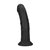 Dual Density Silicone Gebogen Realistische Dildo met Zuignap - 8 / 20,5 cm - Zwart