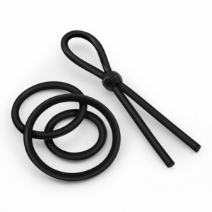 Daltons - Juego de anillos de silicona - Negro