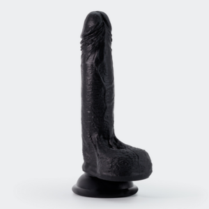 Inviktus - Dildo de Silicona Líquida - 7 / 19 cm - Negro