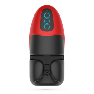 Pancho - Masturbador Recargable con Presión - Rojo/Negro