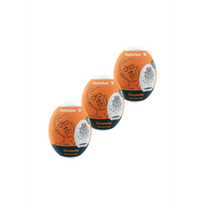 Crunchy - Masturbator Egg Set - 3 Stuks - Oranje