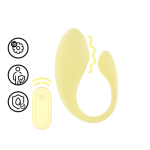 Vibrerende G-Spot Vibe met Afstandsbediening - Geel